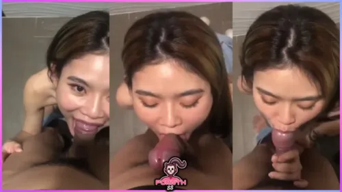 คลิปหลุดไทย น้องตาล สาวสวยทางบ้าน โชว์สกิลโม๊คควยแฟนลีลาเด็ด อย่างหื่น เลียหัวควยอมไข่หน้าอย่างยั่ว