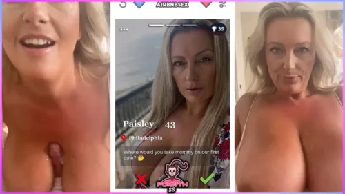 คลิปหลุด ฝรั่งสาวใหญ่รุ่นแม่วัย43ปี เล่นเซ็กส์กับผัวใช้นมใหญ่ๆยานๆบีบควยชักว่าวให้จนเสร็จน้ำว่าวพุ่ง