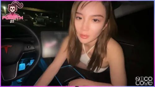 POV Cute Asian Sneaky Car NicoLove