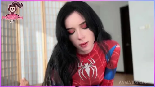 Sweetie fox passionate spider woman vs black spider girl